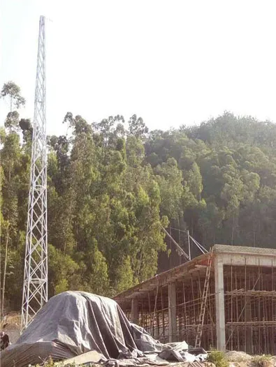 钢结构电视塔避雷针安装